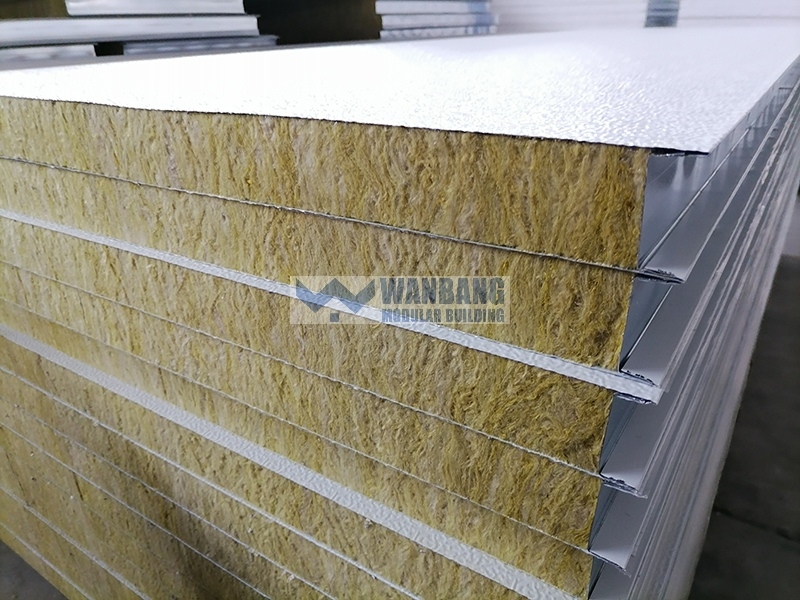 rockwool of assembled house